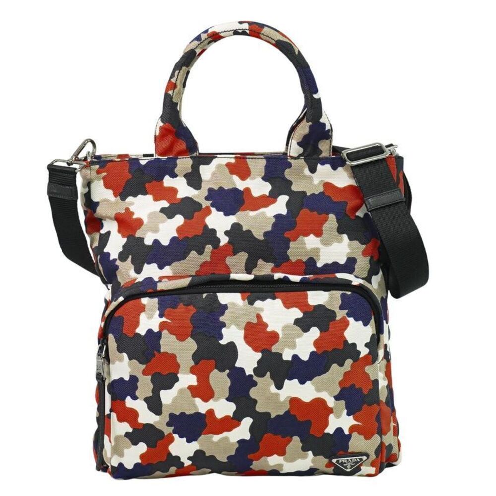 Authentic Prada Camouflage Pattern 2way Shoulder … - image 1